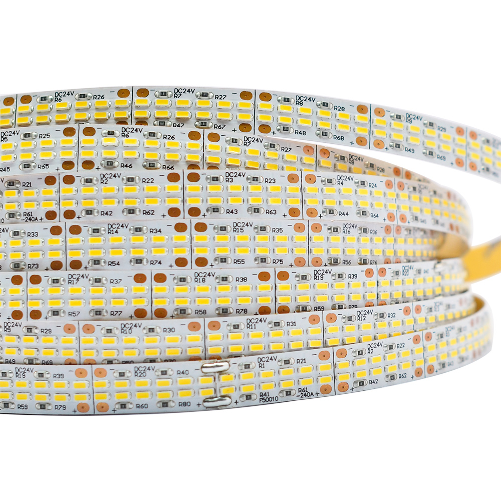 Dual Row 3014SMD 2400LEDs LED Rope Light - DC24V Super Bright Flexible Lighting